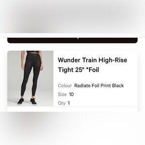 Lululemon wunder train HR 25”